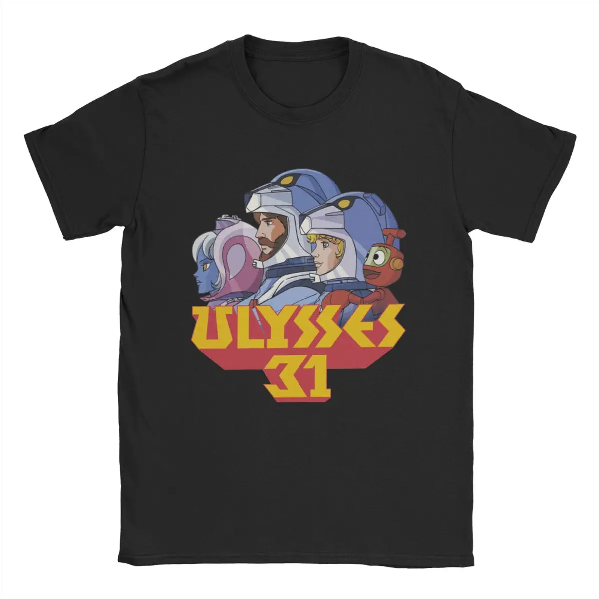 Awesome Ulysses 31 T-Shirts for Men Crewneck Cotton T Shirts Cartoon Short Sleeve Tee Shirt Big Size Clothing