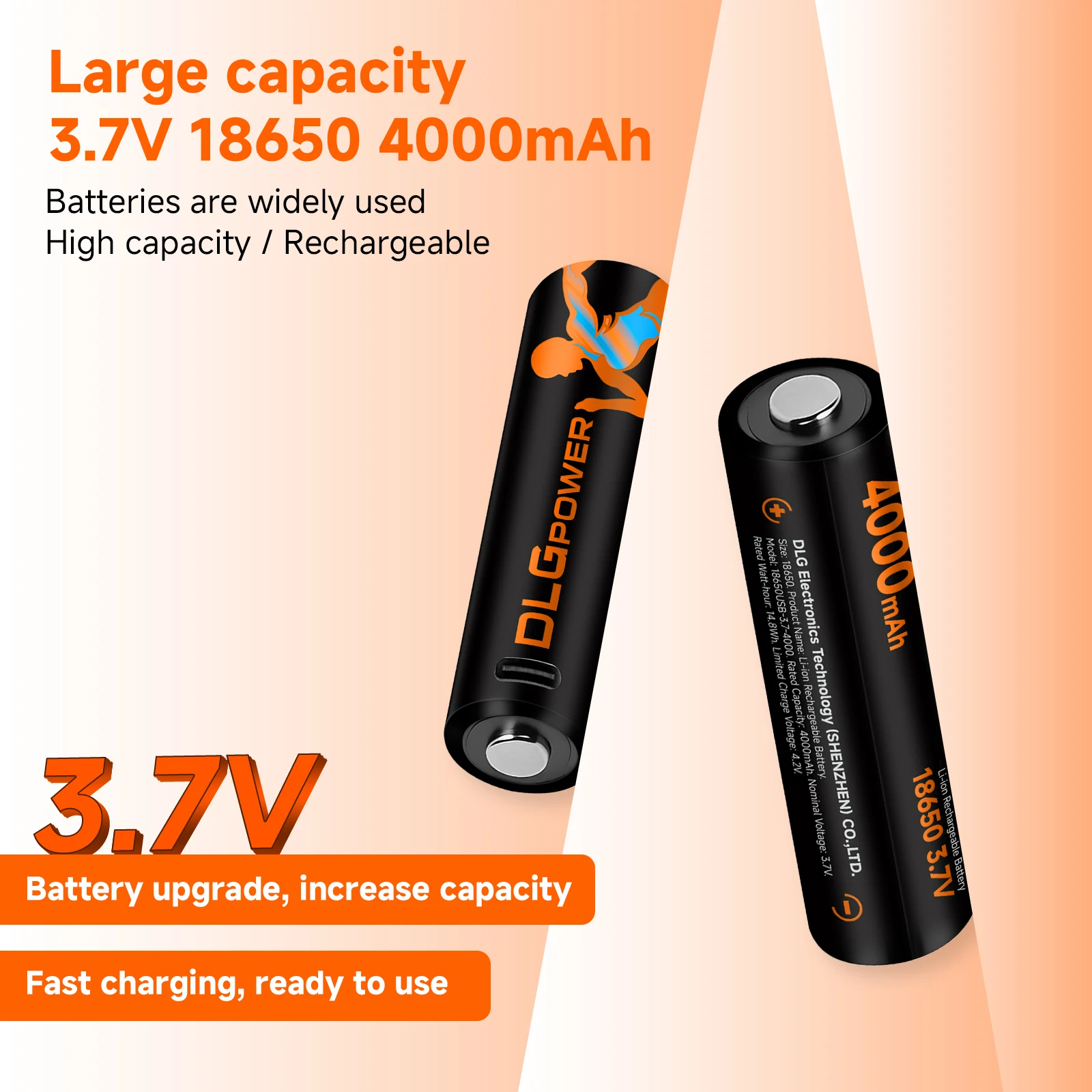 DLGPOWER USB充電式リチウムイオン電池 18650 - Vape Battery 18650 のレビューと価格