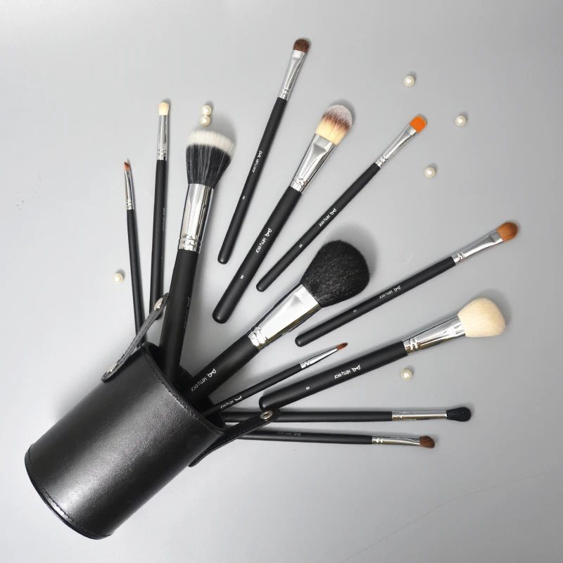 12pc Professional Makeup Brush Set Blush Loose Powder Foundation Brush Eyeshadow Concealer Complete Soft Make-up Brush Tools