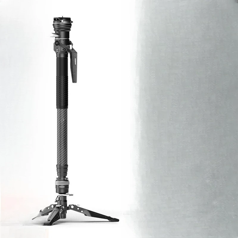 Carbon Fiber Monopod Tripod With Quick Release Plate For DSLR Camera Stand One Click Lifting Travel Lightweight Holder