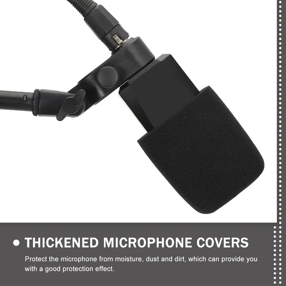 

2pcs Thickened Sponge Mic Covers For Ktv Microphone Dust Protection Universal Moisture-Proof Replacement Accessories