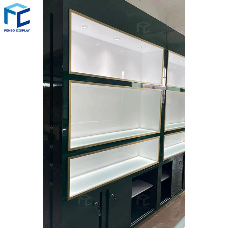 

2025customized.Customized Display Cabinet Glass Showcase Shop Mall Decoration Jewelry Shop Design