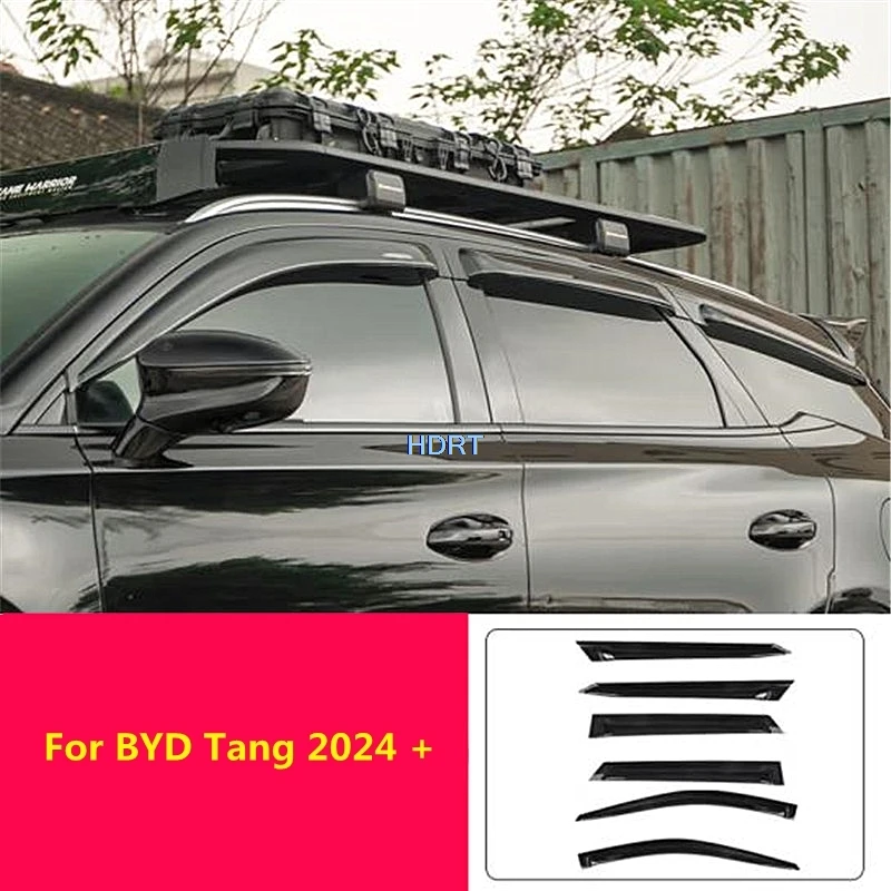 

Car Styling Window Visor Awning Sun Rain Deflector Shelter Shade Guard Weather Shield Cover For BYD Tang DM-I/EV/DM-P/DM 2024 +