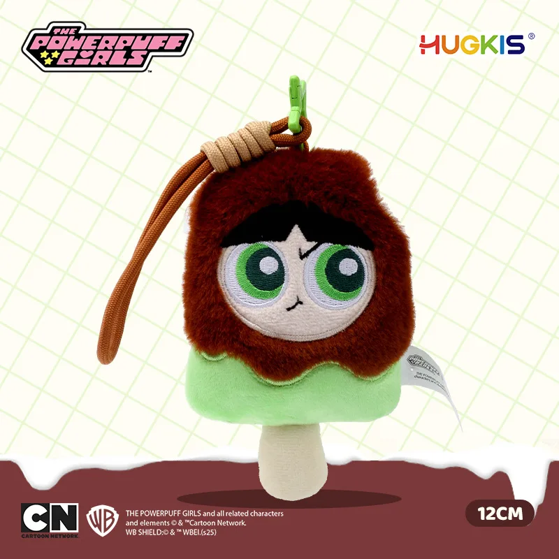 12 cm anime Blossom Bubbles Buttercup Peluche creativo pp Cotone Riempimento Kawaii Doll Portachiavi Ciondolo Decorazione per imballaggio