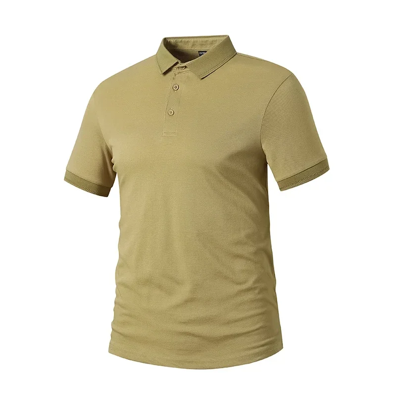 Polo de verano para hombre, camiseta de Golf sólida, ropa 50% Algodón, Tops de Hip Hop, camisetas de talla grande 4XL 5XL