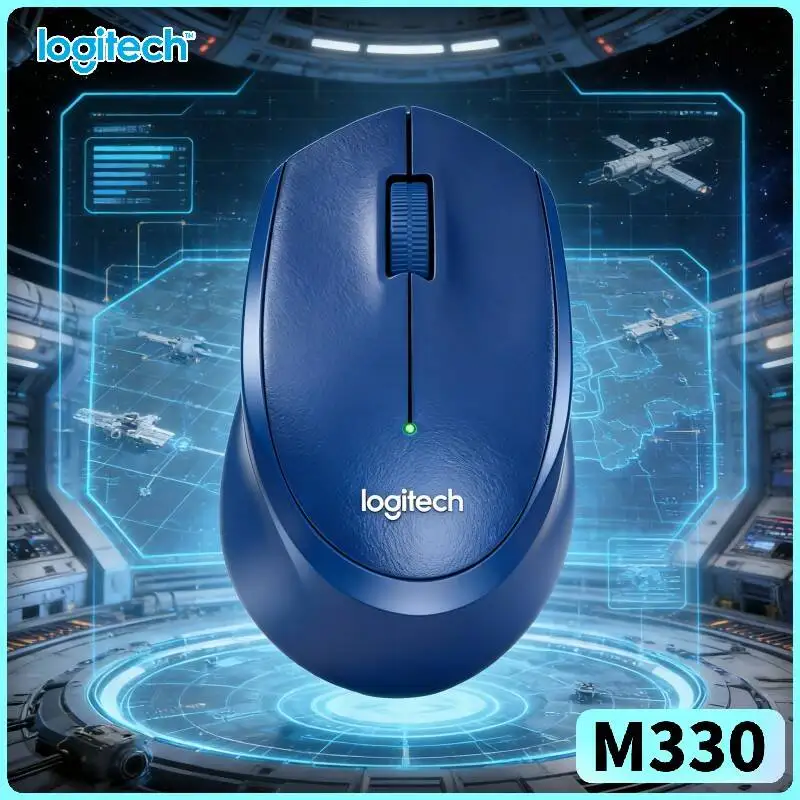 

Беспроводная мышь Logitech M330 Silent, портативная, 2.4G, с USB-наноприемником, компактная, для дома, офиса, ноутбука, ПК, Mac, настольного компьютера
