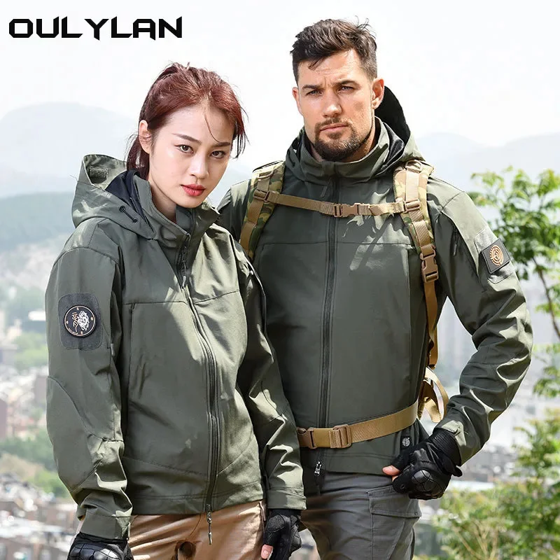 

Men Tactical Jacket Outdoor Windproof Waterproof Fleece Coat Winter Warm Long Sleeved Uniform Hiking Equipment