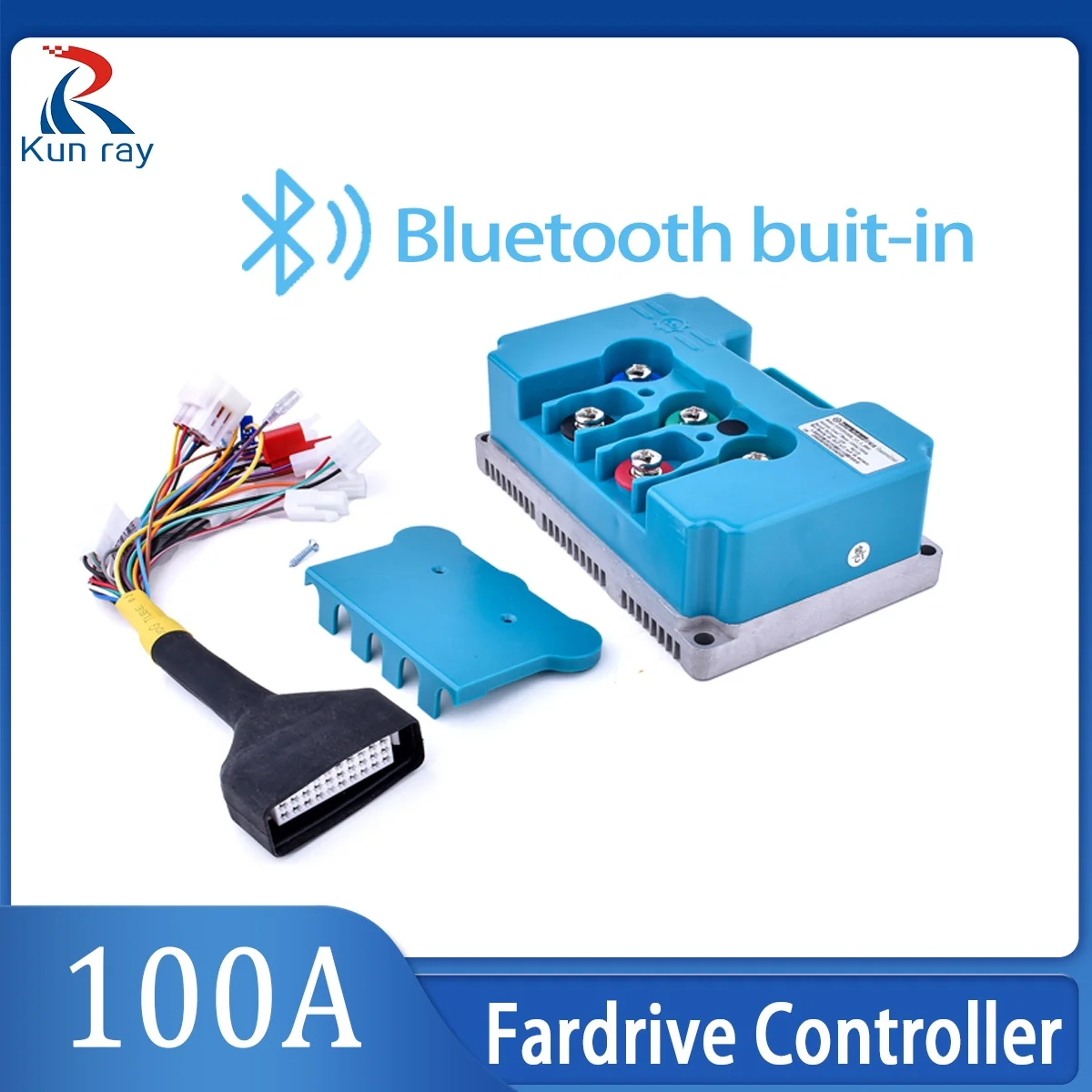 Kunray Fardriver Controller 72V 5000W KR5V Parts Motorcycle Accessories KR72V100A NS18 for E-bike Motorcycle Razor Programmable