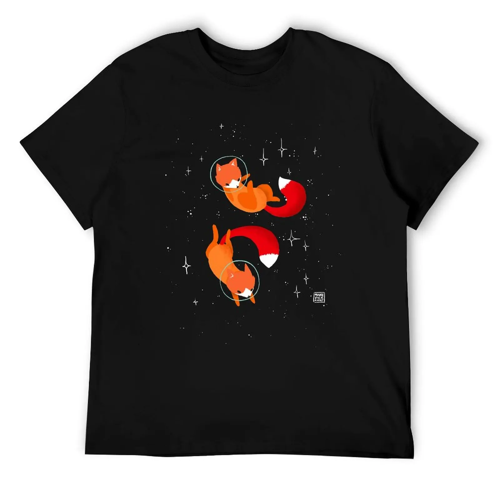 

Space Foxes T-Shirt anime t shirts for man anime t shirts oversize man t shirts cotton T-Shirt