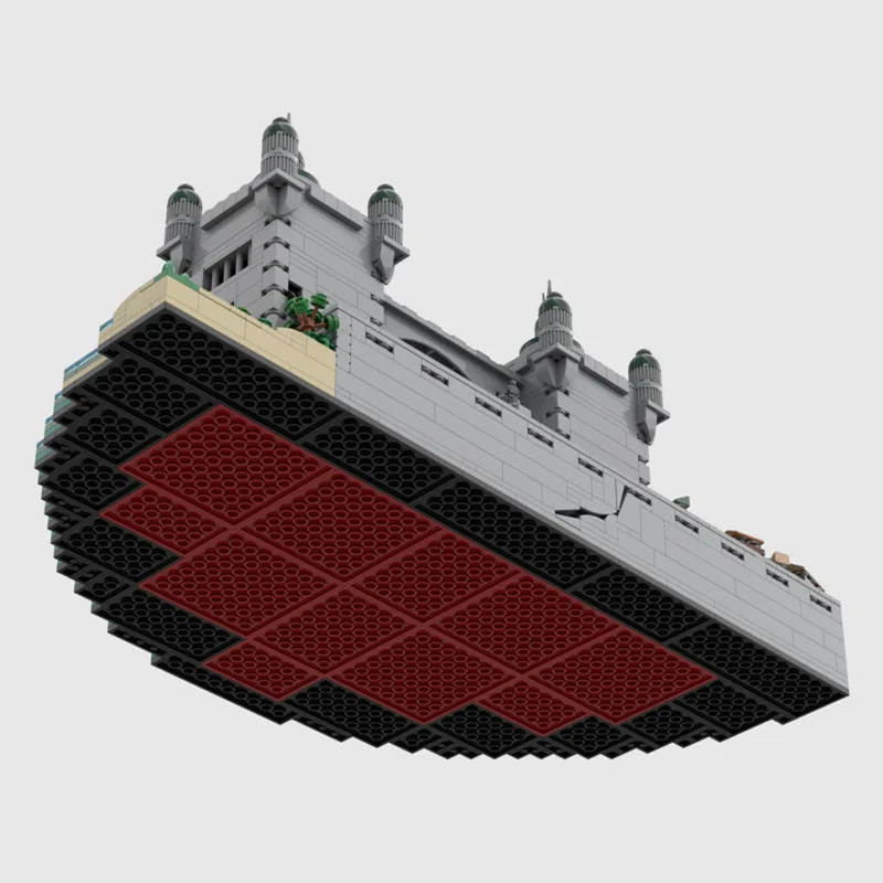 1984 Uds. Modelo de bloques de construcción MOC L'arche des aubes, arquitectura de puerto Clockpunk, edificio decorativo educativo DIY