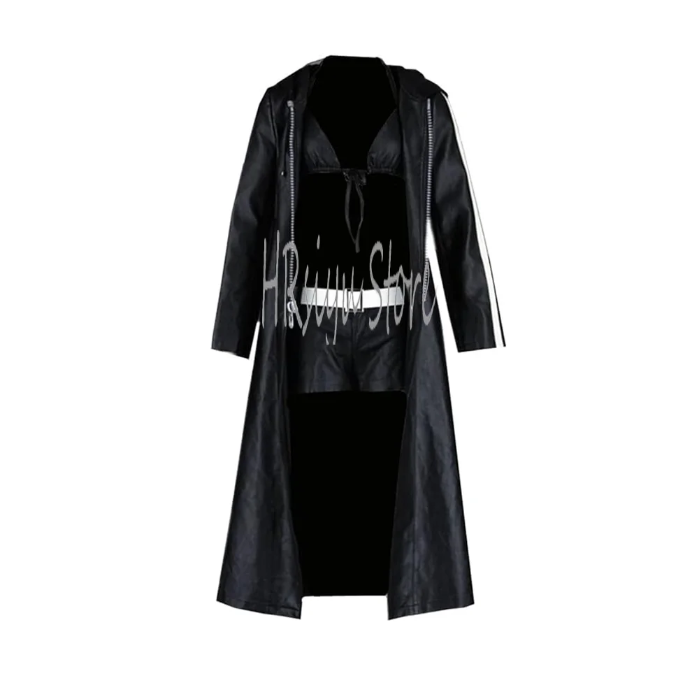 

Women's Cosplay Black Rock Shooter Costume Sexy Black Windbreakers Full et Adult Unisex Role Play Clothing