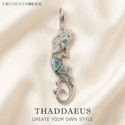 Lizard Pendant Charm 925 Sterling Silver Turquoise Gift Lucky Jewelry For Women Men