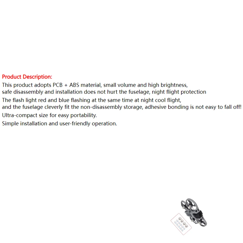 

2Pcs/4Pcs Drone Night Flash Light for DJI Avata 360, Night Flying Signal Drone Strobe Light Warning Light LED Lights Accessories