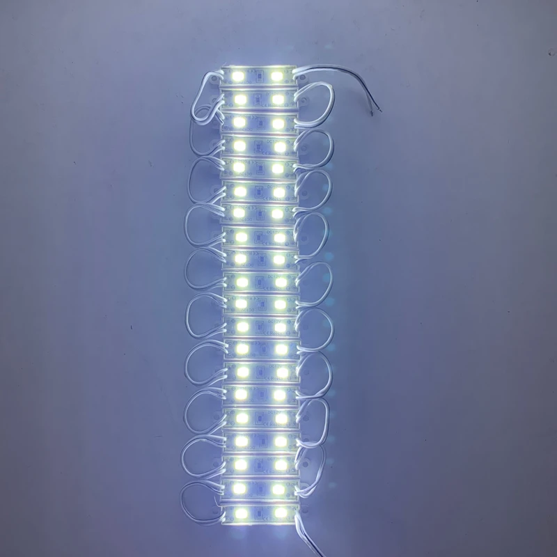 20 Stück 5730 Mini-LED-Modul DC 12 V 2 LED 0,6 W Module wasserdichte Hintergrundbeleuchtung Werbeleuchtung Design heller als 5050 3528