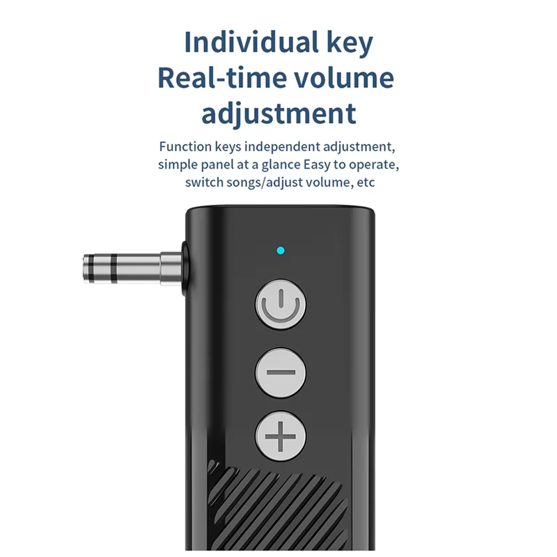 1 セット車の Bluetooth 5.3 オーディオアダプタ Aux Bluetooth レシーバートランスミッター TF カード再生スリーインワン ABS