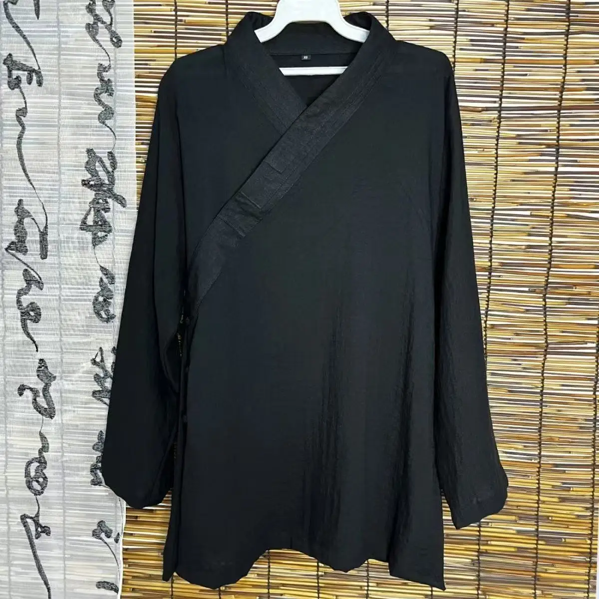 Traditional Taoist Clothing Ancient Chinese Short Sleeved Top Shirt Men Women Tai Chi Morning Exercise Uniform Taoism Robe
