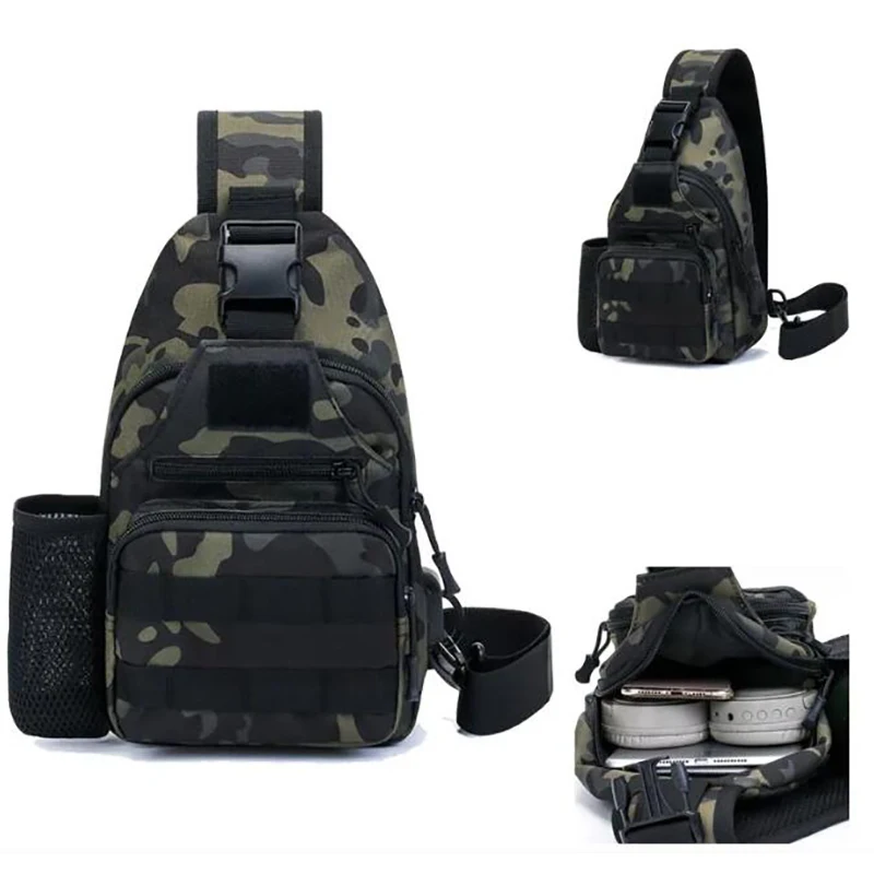 

Tactical Shoulder Bag Hiking Trekking Backpack Sport Climbing Shoulder Daypack Outdoor Fishing Military Chest Sling Bag