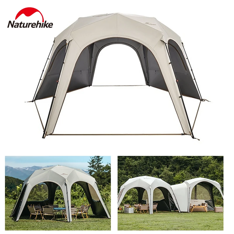 

Naturehike Dome Hexagon Tent Canopy Sunshade Windproof Waterproof Quick Open Awning Outdoor Camping Shelters Tourist Tarp