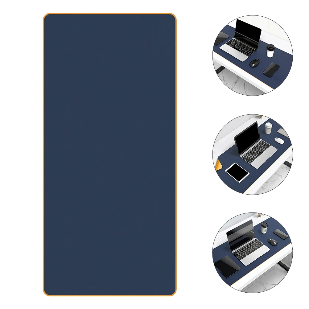 

Computer Desk Pad AntiSlip Mouse Mat Modern Office Laptop Ergonomic PU WaterResistant Desk Accessories Computer