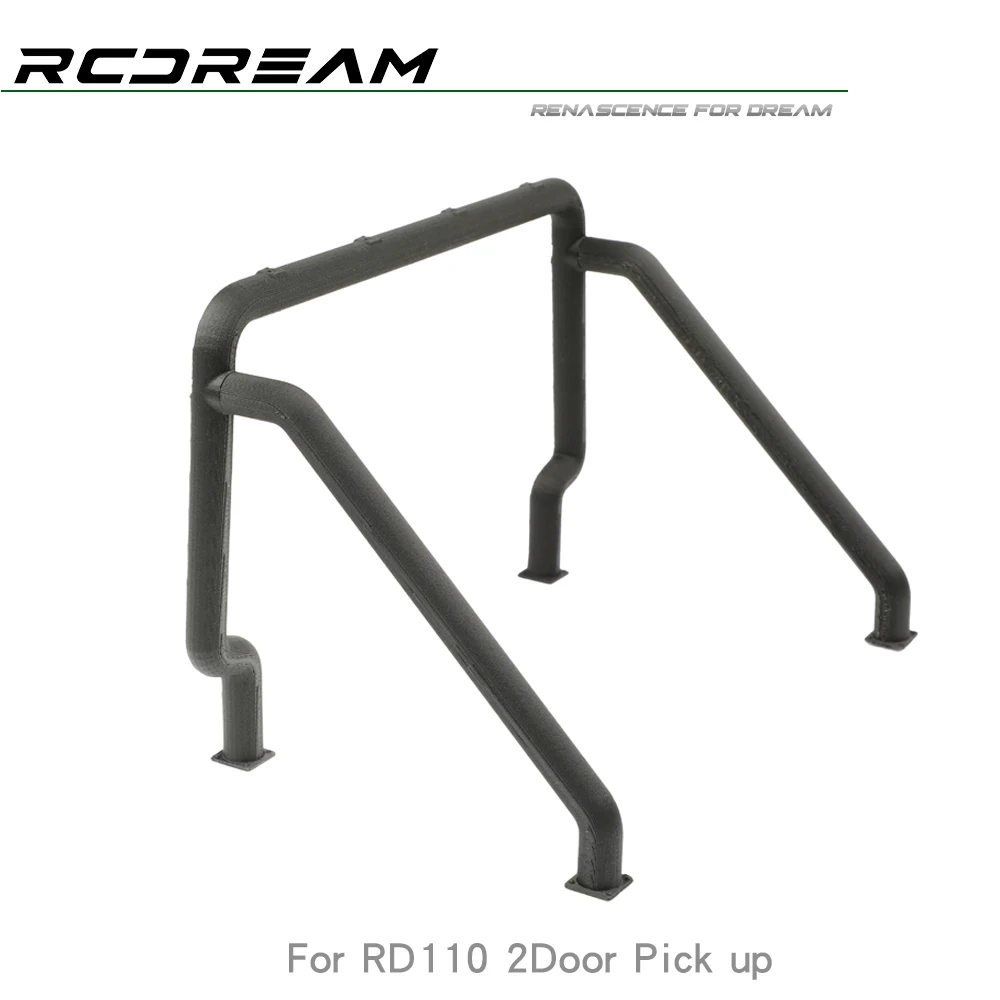 KXRC&RCDream 2-door Pickup Truck Luggage Rack/rear Bucket Roll Cage for 1/10 RC Crawler Car RD110 2Door Pickup Body Shell Parts