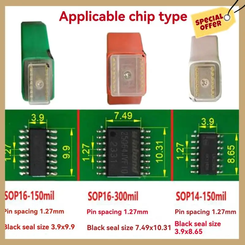 チップ ダウンロード 書き込み書き込みケーブル チップ ダウンロード 書き込みケーブル SOP16-150Mi プローブ スプリング ニードル フラッシュ Eeprom チップ バーナー ケーブル