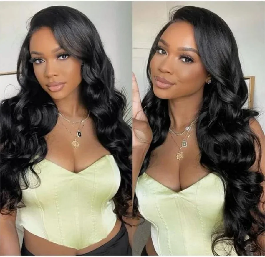 Nadine 13x6 Boby Wave Hd Lace Frontal Human Hair Wig For Black Women 36 40 Inch Full Brazilian  Wigs Human Hair Wig Lace Front