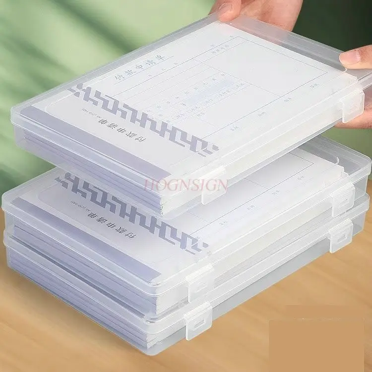 

3pcs File holder, file shelf, file frame, transparent file box, storage box, transparent desktop storage and organization tool