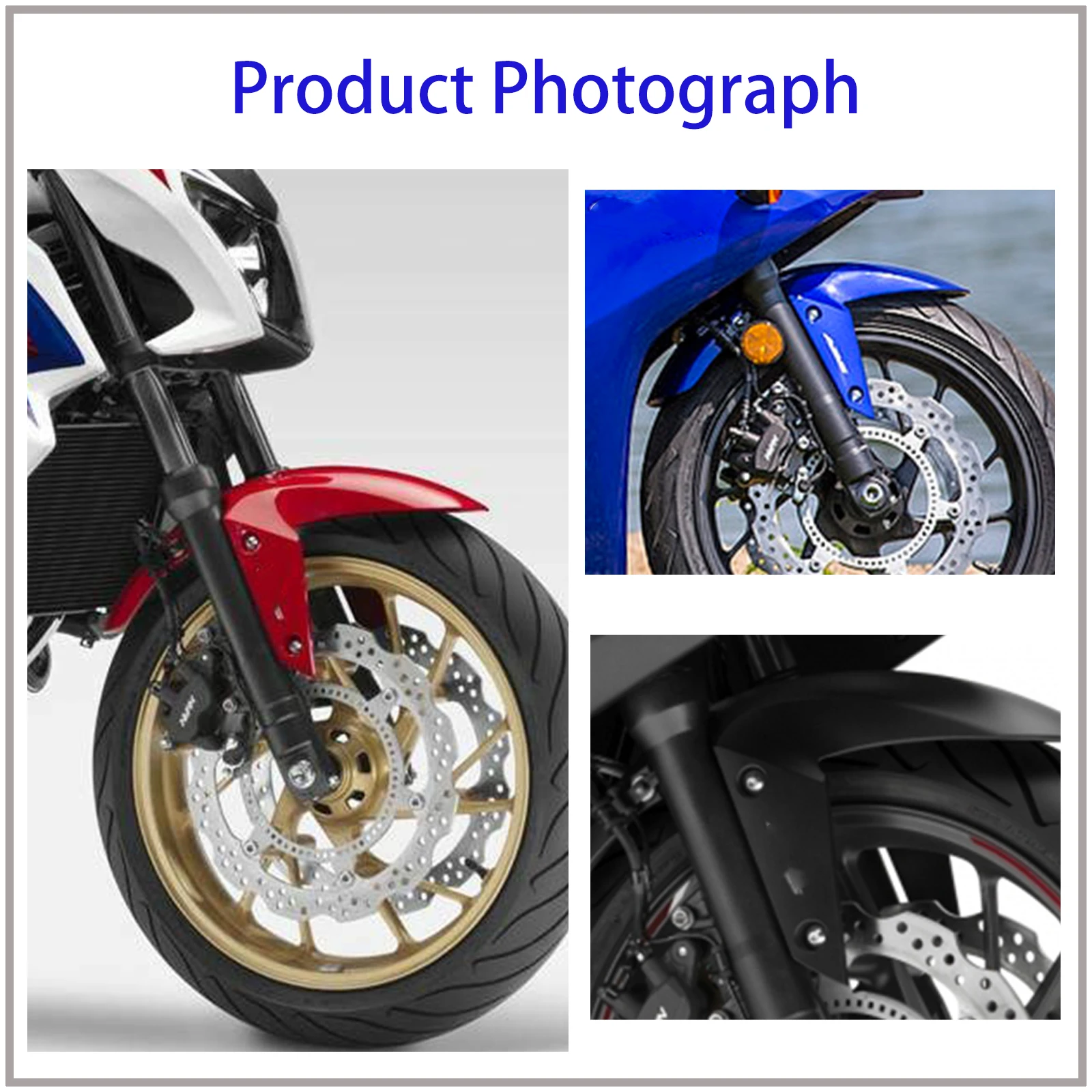 Motorcycle Front Fender Splash Mudguard ABS Carbon Accessories For Honda CB500F CBR500R CB 500F CBR 500R 2013-2021