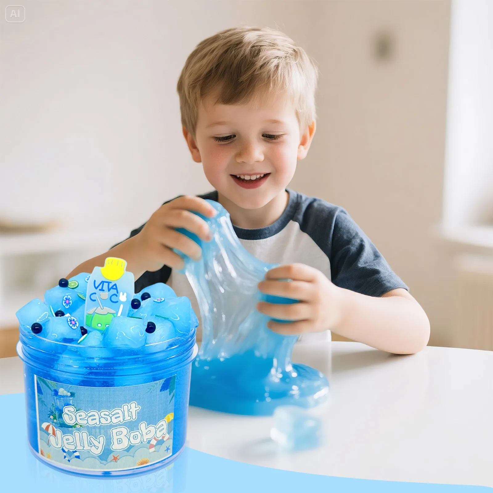 240ml Large Capacity Crunchy Slime Kit Premade Crystal Slime Super Soft And Non-Sticky Jelly Cube Slime Party Favor Gifts