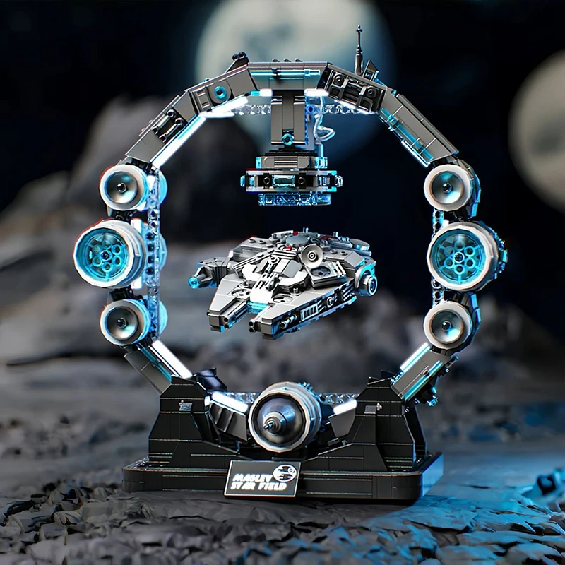 

New Star Plan Building Blocks Model Falcon Spaceship DIY Building Toys Sets Cool Room Ornament Christmas Gifts for Boys Adult