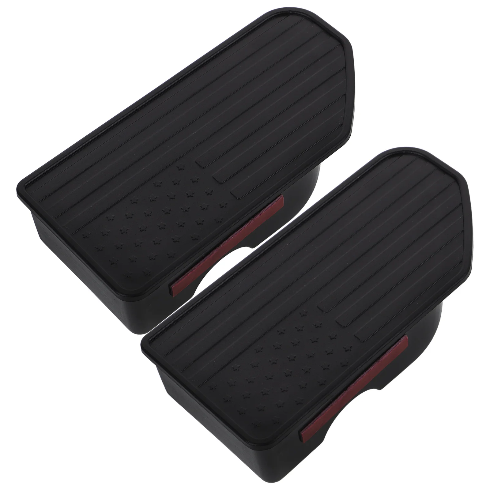 

1 Pair Truck Bed Rail Holes Cover Abs Durable Fit 2019-2024 Pickup Truck Accessories Easy Install Bed Rail Stake Pocket Caps Set