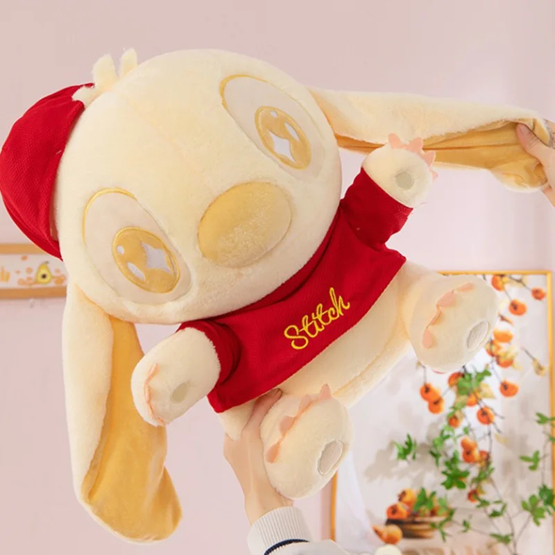 

35/50cm Disney Stitch Red Gold Plush Toy Children's Hug Pillow Back Cushion Room Decoration Girl's Holiday Gift