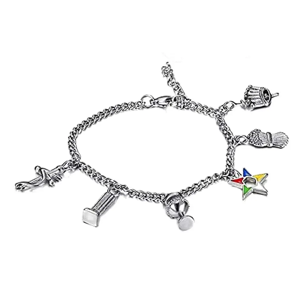 هدايا سيدة مخصصة الأزياء الماسونية الماسونية نادي نسائي OES نادي تسجيل النظام من أساور النجمة الشرقية #1