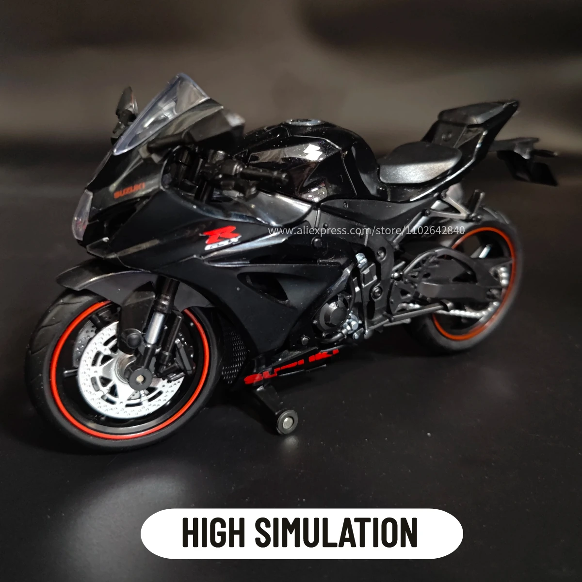 Suzuki gsx r1000r l7 suzuki motocicleta réplica modelo, lembrança, collectible, mini motocicleta, fundido, casa e escritório veículo brinquedo, 1:12