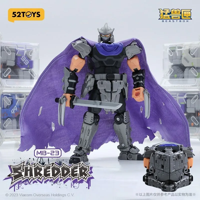 

In Stock！52TOYS Transformation MEGABOX MB23 MB-23 SHREDDER Mode Deformation Robot Anime Action Figure Collectible Toys