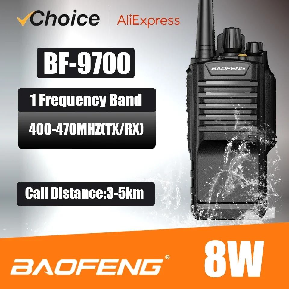 Baofeng-walkie-talkie BF-9700, Radio bidireccional portátil Original, transceptor de Radio Amateur IP67, tienda oficial