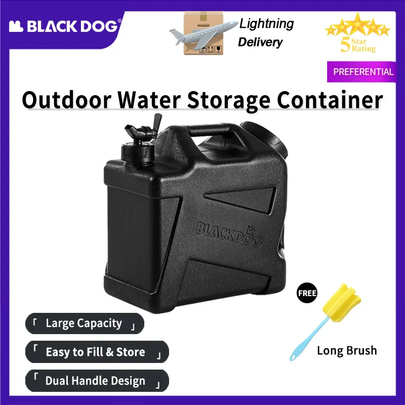 

Контейнер для воды BLACKDOG большой емкости, портативная складная емкость для воды с краном для кемпинга и автомобиля, пищевая бочка