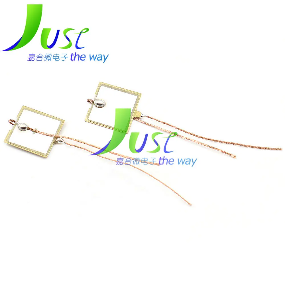 10Pcs/Lot 13MM 21.5MM Piezoelectric Ceramic Double-sided Square Circle Brass Ultrasonic  Piezo Ceramic High Power Buzzers