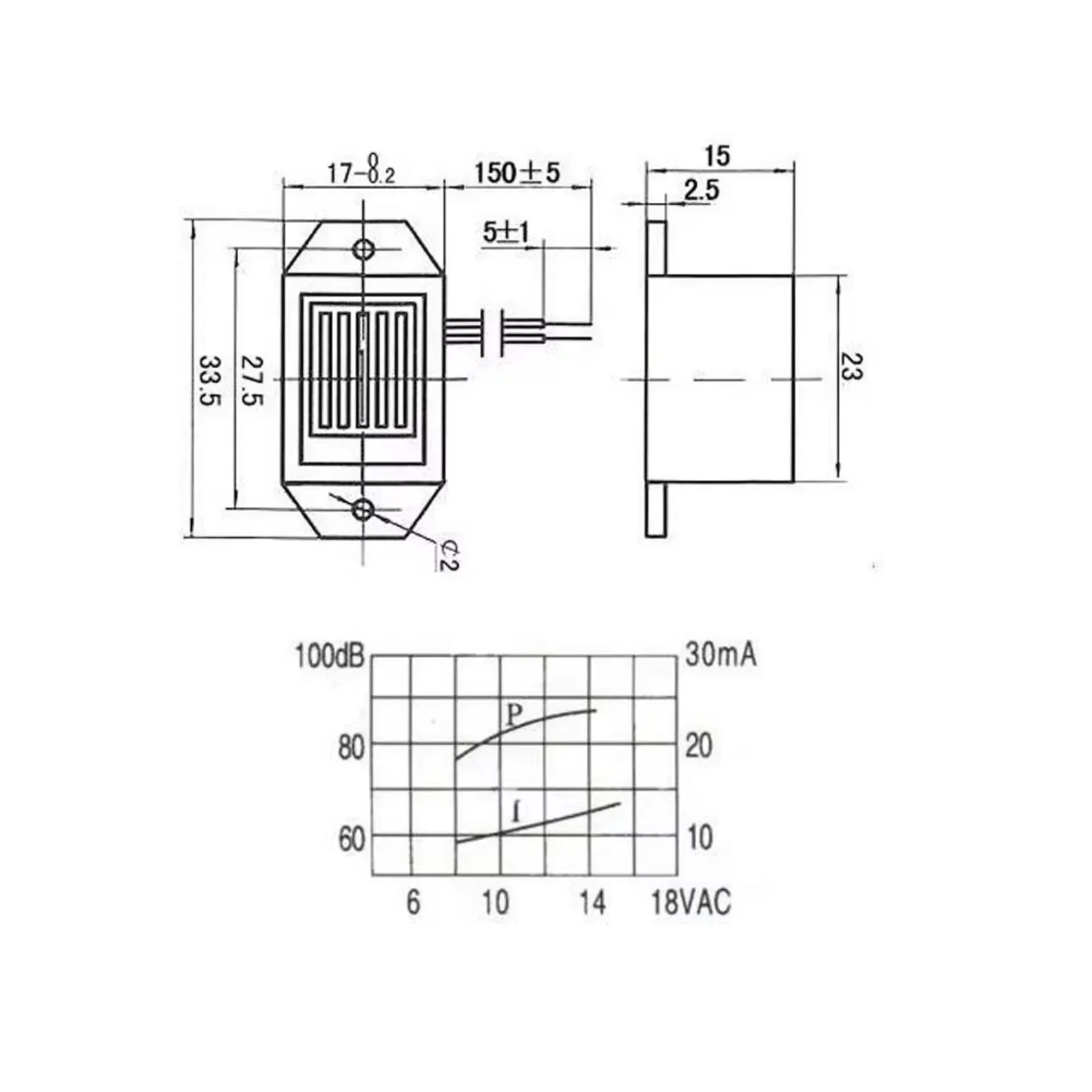 10ピース/ロットdc 12vミニ2315機械式アクティブブザーアラームラ85dB電子定トーン400 60hzの