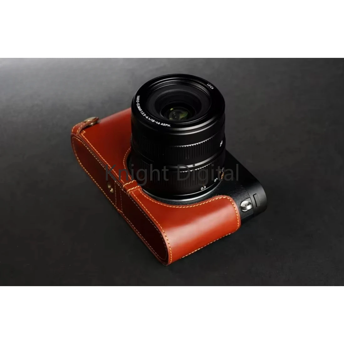 حقيبة جلد البقر الأصلي كاميرا الجسم نصف حافظة لهاتف Leica X XV Vario Mini M Typ113 حافظة قاعدة واقية كامميلرا ريين كورفير