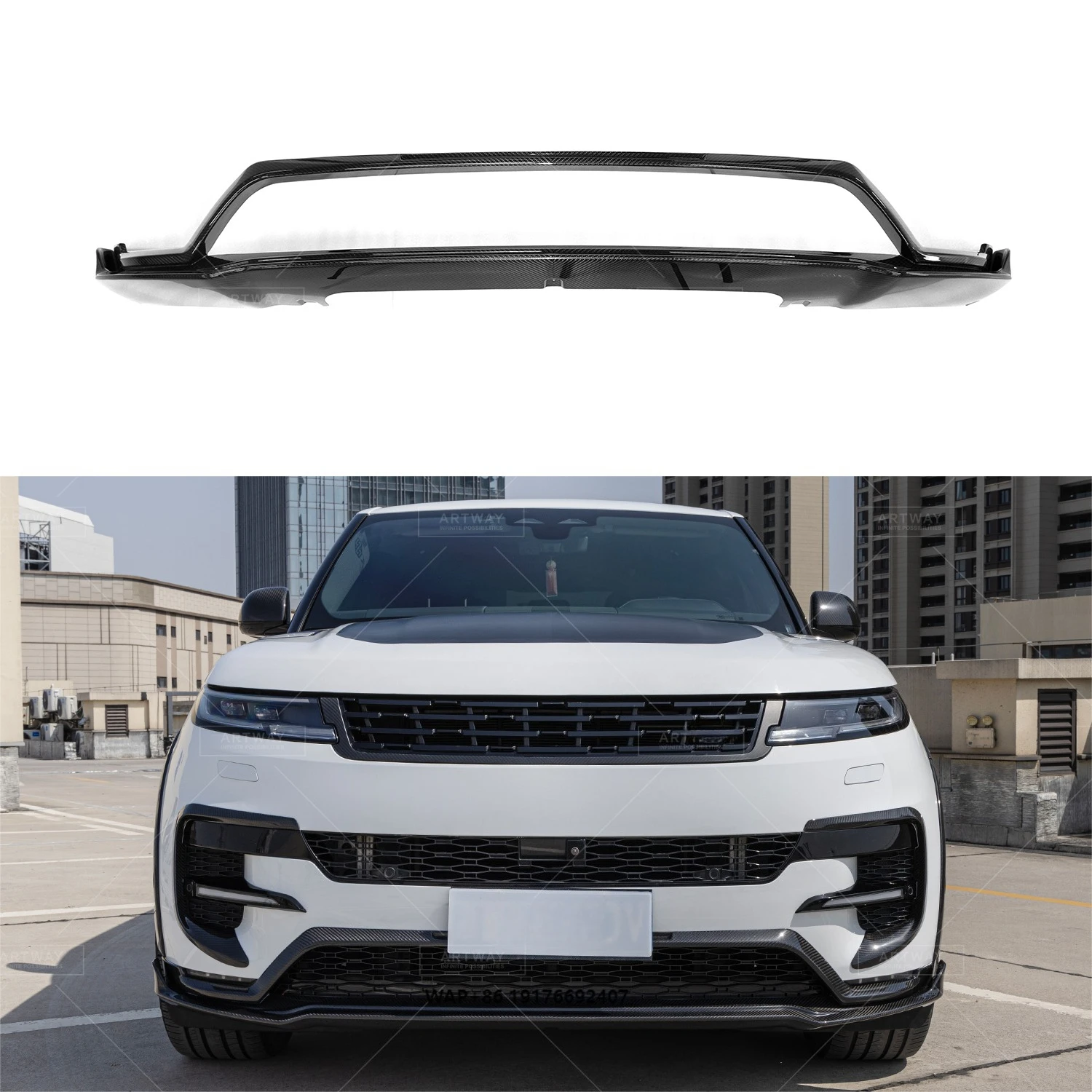 

High Quality Carbon Fiber Front Bumper Lip forRange Rover Sport L461 Exterior Parts