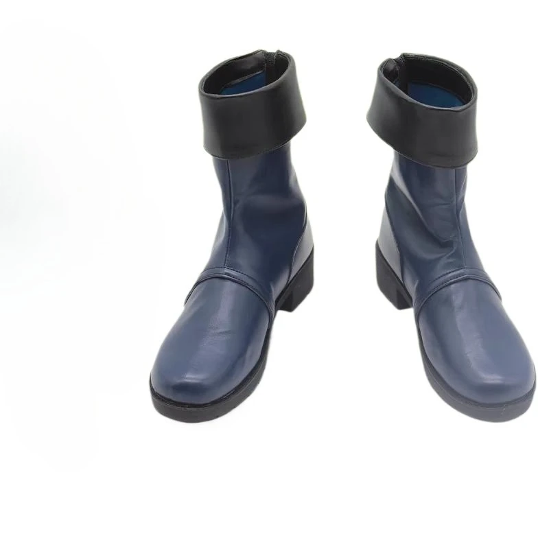 Arquivo azul tachibana hikari nozomi cosplay botas sapatos de couro do plutônio para festa de halloween casual tamanho 35-42