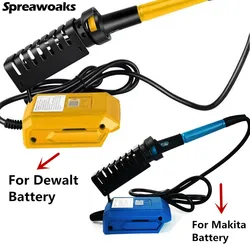 For Makita/Dewalt 18-21V Battery Cordless Soldering Iron 300-510℃ Adjust Electric Digital Heating 936M Solder Tip Station Tools