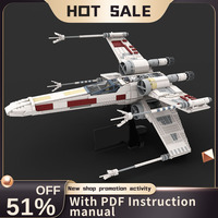 New 2738Pcs Famous Star Battle 75355 Movie Moc X Wing Starfighter Model Diy Creative Ideas Kid Toy Birthday Gift Building Blocks