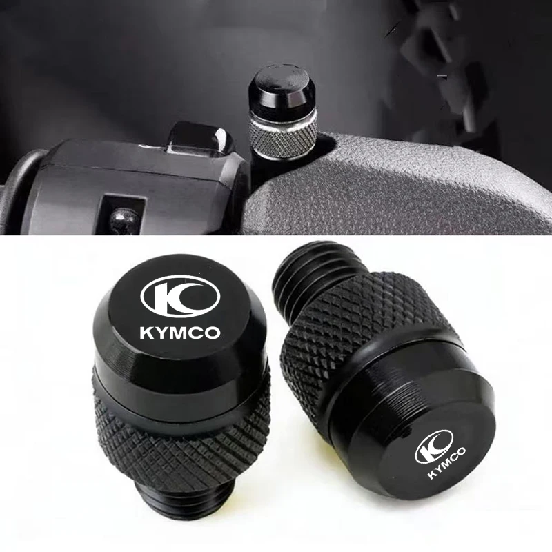 Motorcycle M10*1.25 Aluminum Screws Bolts Mirror Hole Plugs Cap For KYMCO Xciting 250 300 400 AK550 CT250 CT300 S400 DOWNTOWN