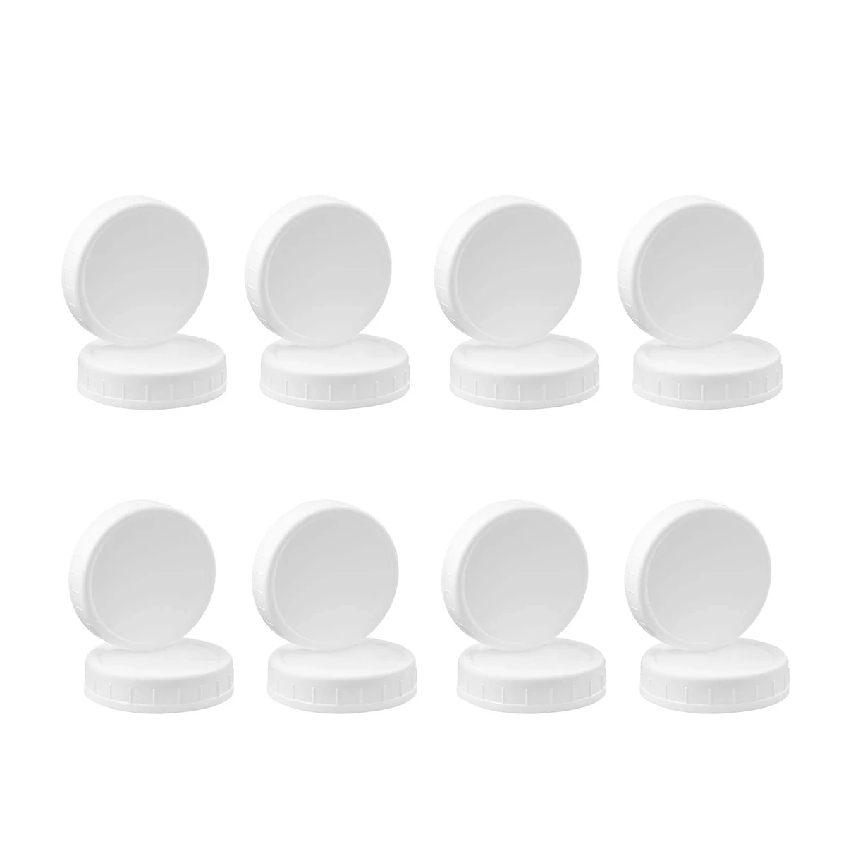 16 Pack Wide Mouth Mason Jar Lids Plastic Storage Caps for Canning Jars Leak-Proof and Anti-Scratch Resistant Surface