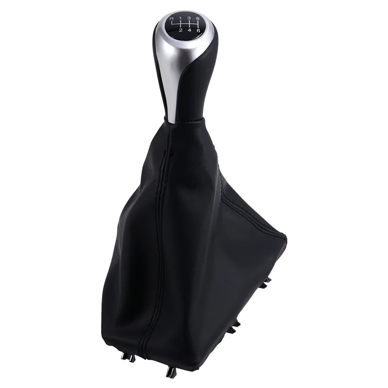 A03Z-Car 6 Speed Manual Gear Lever Stick Shift Knob With PU Leather Dustproof Boot For BMW 1 3 Series F20 F21 F30 F31