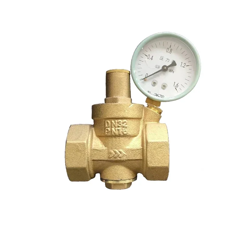 

Thickened filter thread adjustable brass pressure reducing valve