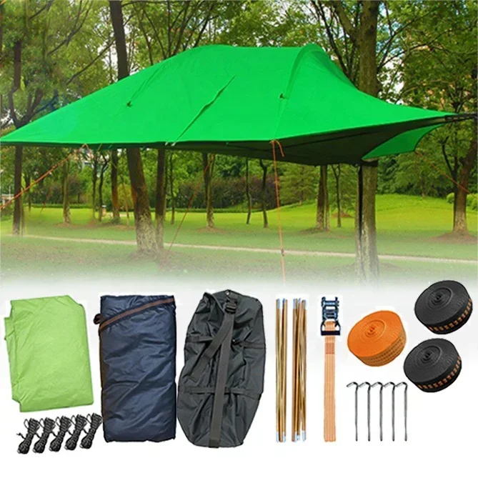 

Custom Thickened Waterproof Hanging Hammock Outdoor Suspended Camping Tree House Tent Hanging Tent For 2 Persons Garden