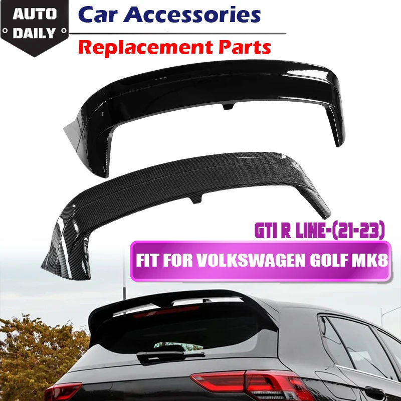 

Car Rear Roof Spoiler Wing Kit Rear Trunk Boot Spoiler Wing For VW Golf 8 MK8 GTI RLINE 2021 2022 2023 Car Exterior Accessories